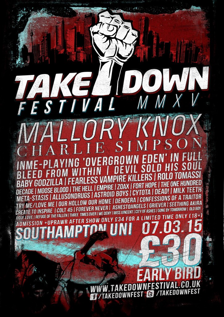 takedown line up 08/01/15