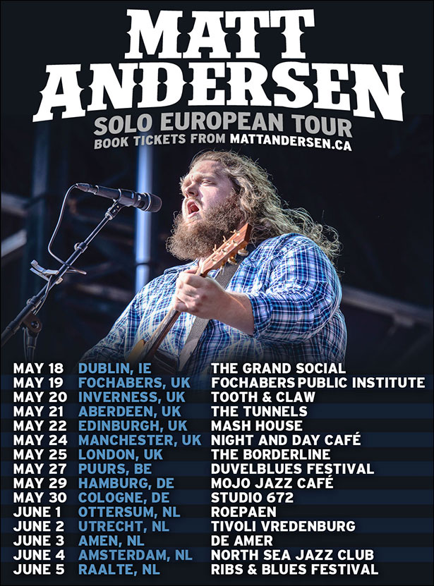 Matt Andersen Announces Solo UK & European Tour RAMzine