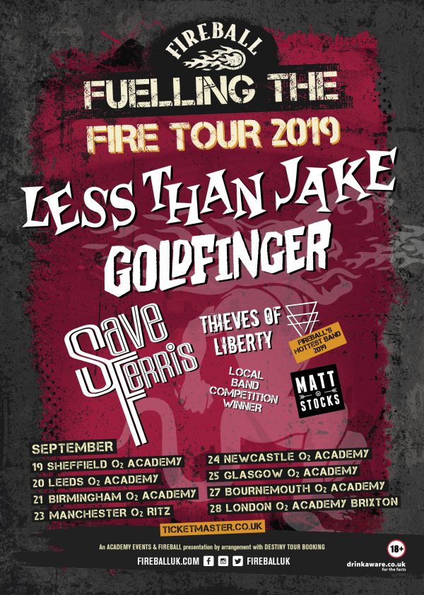 goldfinger tour uk