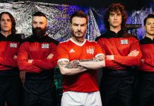 Don Broco put their best foot forward in ‘Manchester Super Reds No 1 Fan’ video.