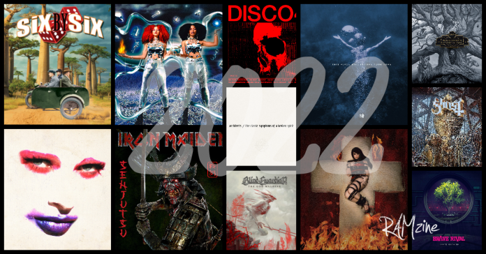 Top Rock and Metal Albums 2022