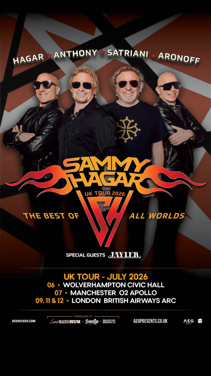 Sammy Hagar Returns to UK After 30 Years